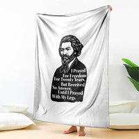 Frederick Douglass Inspirational Quote Throw Blanket Black History Month - Wonder Print Shop