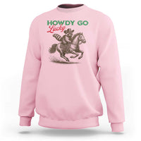 Howdy Go Lucky Sweatshirt Cowboy Raccoon St Patrick's Day