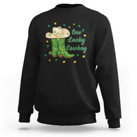 One Lucky Cowboy Sweatshirt Western Irish Cowboy St Patrick Day