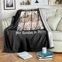 Friday is Good Sunday is Better Throw Blanket Christian Jesus Easter
