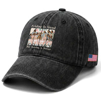 Friday is Good Sunday is Better Washed Cotton Baseball Cap Christian Jesus Easter
