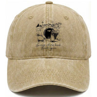 Guess Who's Back Back Again Washed Cotton Baseball Cap Funny Easter Jesus Christian