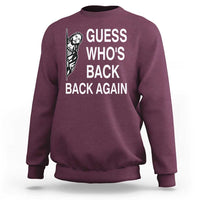 Guess Who's Back Back Again Sweatshirt Funny Easter Jesus Meme