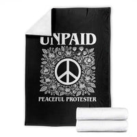 Unpaid Peaceful Protester Throw Blanket Political Demonstration