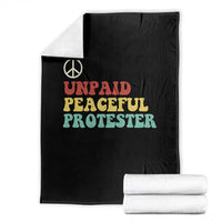 Unpaid Peaceful Protester Throw Blanket Political Resistance Movement