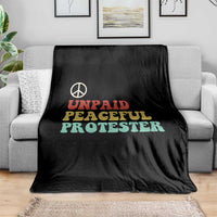 Unpaid Peaceful Protester Throw Blanket Political Resistance Movement