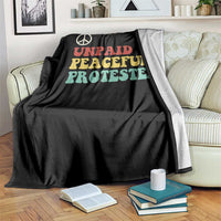 Unpaid Peaceful Protester Throw Blanket Political Resistance Movement