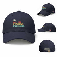 Unpaid Peaceful Protester Baseball Cap Political Resistance Movement