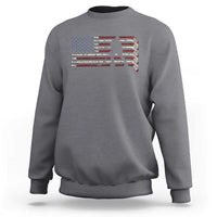 Patriotic Ice Hockey Sticks American Flag Sweatshirt