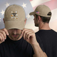 Funny Duck Ghost Halloween Washed Cotton Baseball Cap Most Definitely Not All In A Row