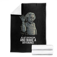 Funny Math Teacher Throw Blanket Be Like Subtraction And Make A Difference - Wonder Print Shop