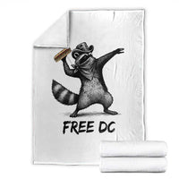 The Sandwich Guy Free DC Throw Blanket Funny Racoon Meme - Wonder Print Shop