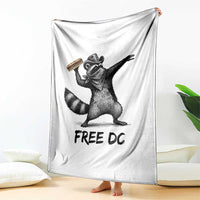The Sandwich Guy Free DC Throw Blanket Funny Racoon Meme - Wonder Print Shop