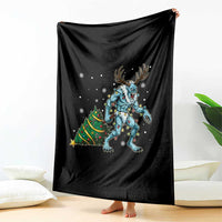 Wendigo Monster Throw Blanket Cryptid Mythical Christmas - Wonder Print Shop