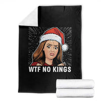 No Kings Throw Blanket Funny Doll Face Meme Christmas - Wonder Print Shop