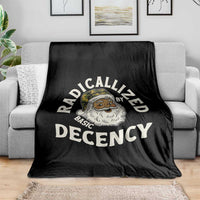 Funny Santa Camo Christmas Throw Blanket Radicalized By Basic Decency - Wonder Print Shop