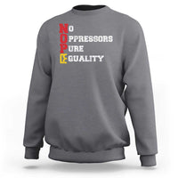 No Kings Sweatshirt No Oppressors Pure Equality - Wonder Print Shop