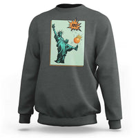 No Kings Sweatshirt Statue of Liberty Political Protest - Wonder Print Shop