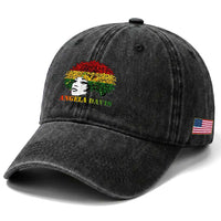 Angela Davis Washed Cotton Baseball Cap Black History Month