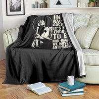 Angela Davis Inspirational Quote Throw Blanket - Wonder Print Shop