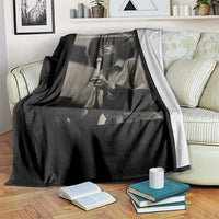 Angela Davis Inspirational Quote Throw Blanket Black History Month - Wonder Print Shop