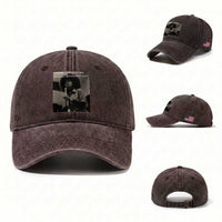 Angela Davis Inspirational Quote Washed Cotton Baseball Cap Black History Month