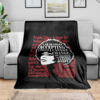 Angela Davis Inspirational Quote Throw Blanket Black History Month - Wonder Print Shop