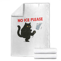 No Ice Please Throw Blanket Funny Black Cat Abolish ICE Meme Protest