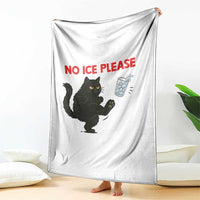 No Ice Please Throw Blanket Funny Black Cat Abolish ICE Meme Protest
