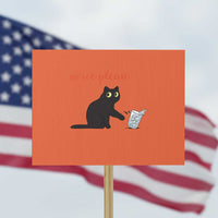 No Ice Please Protest Sign Funny Cat Abolish ICE Meme Protest