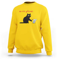 No Ice Please Sweatshirt Funny Cat Abolish ICE Meme Protest