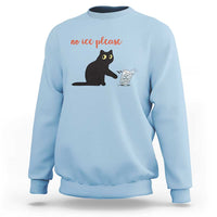 No Ice Please Sweatshirt Funny Cat Abolish ICE Meme Protest