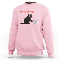 No Ice Please Sweatshirt Funny Cat Abolish ICE Meme Protest