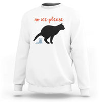 No Ice Please Sweatshirt Funny Cat Abolish ICE Meme