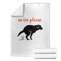 No Ice Please Throw Blanket Funny Dog Anti ICE Meme