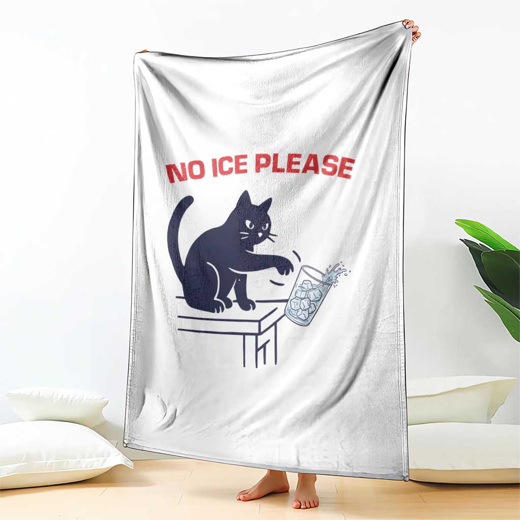 No Ice Please Throw Blanket Funny Cat Anti ICE Meme