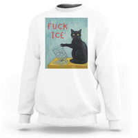 No Ice Please Sweatshirt Funny Cat Anti ICE Artist Meme