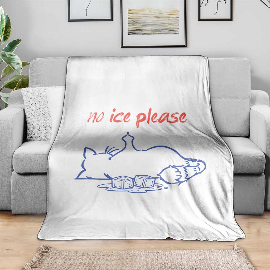 No Ice Please Throw Blanket Funny Cat Anti ICE Deportation Human Rights