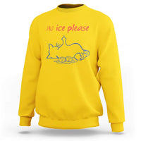 No Ice Please Sweatshirt Funny Cat Anti ICE Deportation Human Rights