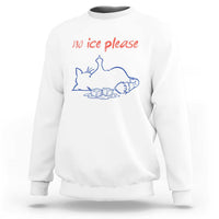 No Ice Please Sweatshirt Funny Cat Anti ICE Deportation Human Rights