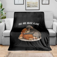Punch Monkey Throw Blanket You Are Never Alone Brave