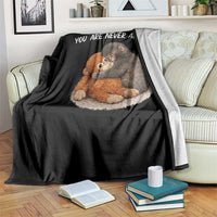Punch Monkey Throw Blanket You Are Never Alone Brave