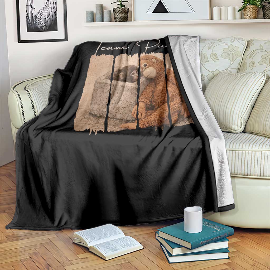 Team Punch Throw Blanket Baby Monkey And Plush Toy Viral