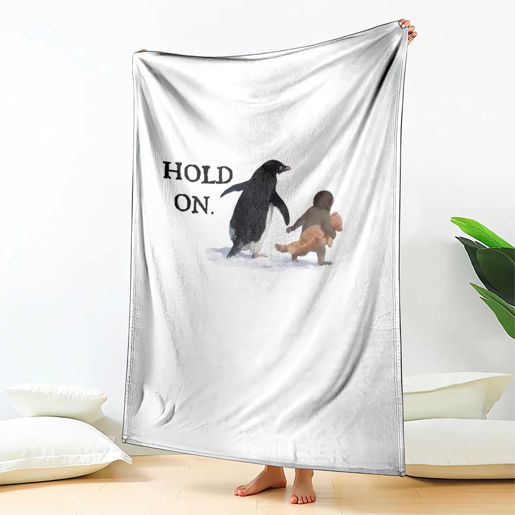 Baby Monkey Punch Viral Trend Throw Blanket Hold On