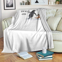 Baby Monkey Punch Viral Trend Throw Blanket Hold On