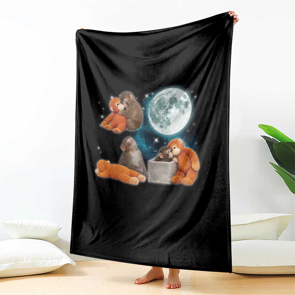 Baby Monkey Punch Throw Blanket Team Punch Monkey Viral Trend