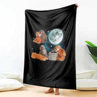 Baby Monkey Punch Throw Blanket Team Punch Monkey Viral Trend