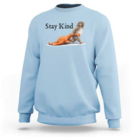 Punch The Monkey Meme Sweatshirt Stay Kind