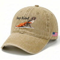 Punch The Monkey Meme Washed Cotton Baseball Cap Stay Kind