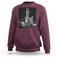 Funny Cat Selfie Lunar Mission 2026 Sweatshirt